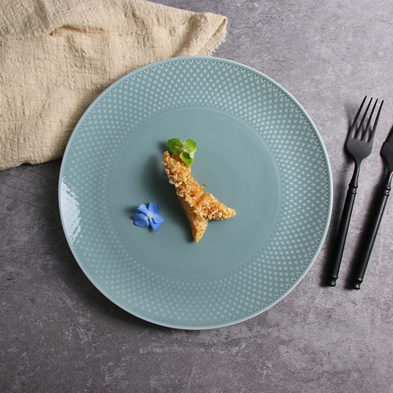 11inch Ceramic Plate Dinnerware Custom Logo Ceramic Plates 28Cm Ceramic Plate Dish