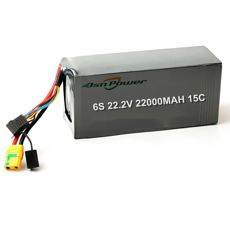 Wholesale Solid State 22.2V 22000mAh 10C 25C Lithium Lipo Battery Pack For Agriculture Drone FPV UAV RC Helicopter