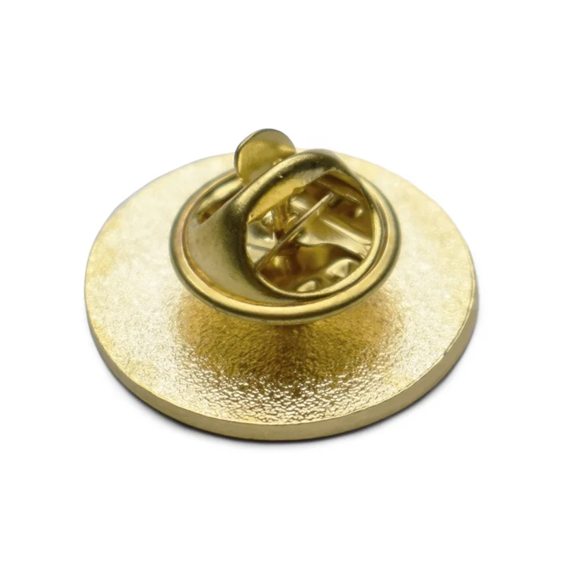2022 Custom Masonic Soft enamel High quality and best price Round lapel pin badges with clutch