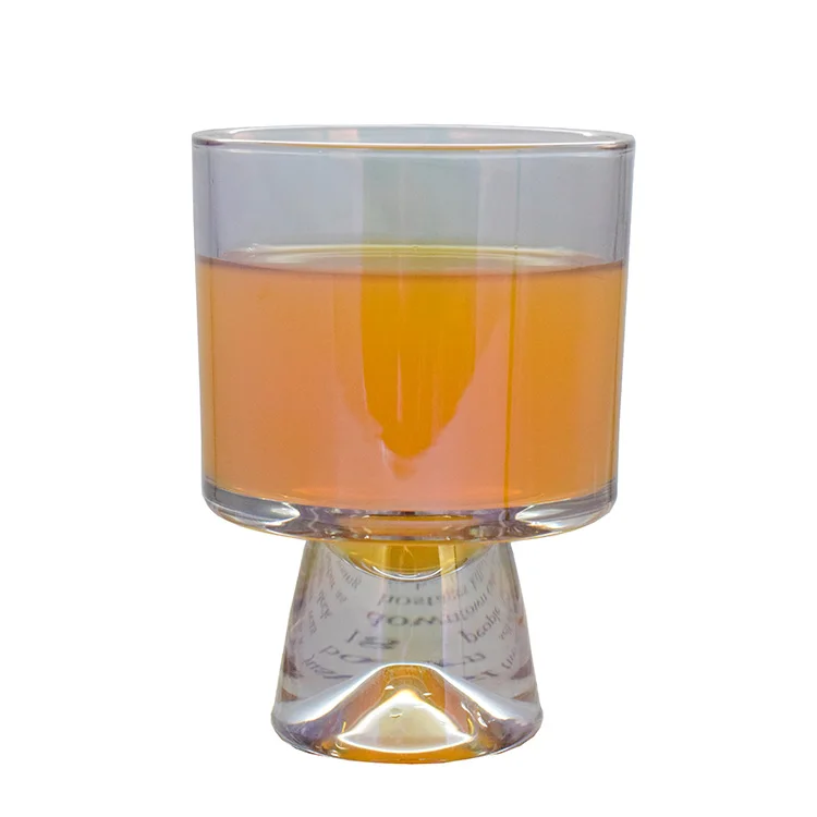 Factory Price High Quality  Colourful Vintage  Cocktail Glasses With Stem , Plating  Cocktail Mixing Glass
