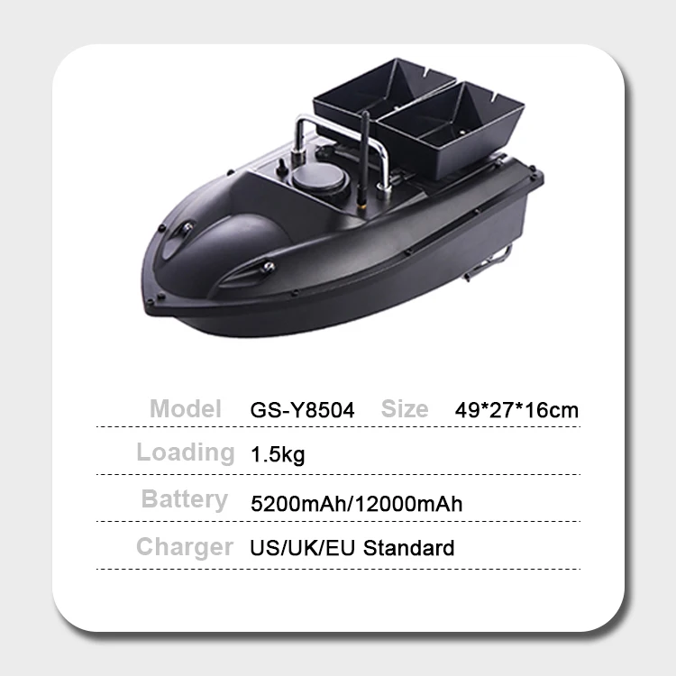 High Quality Double Warehouse 500m Double Motors Nesting Fishing Bait Boat with Remote Control