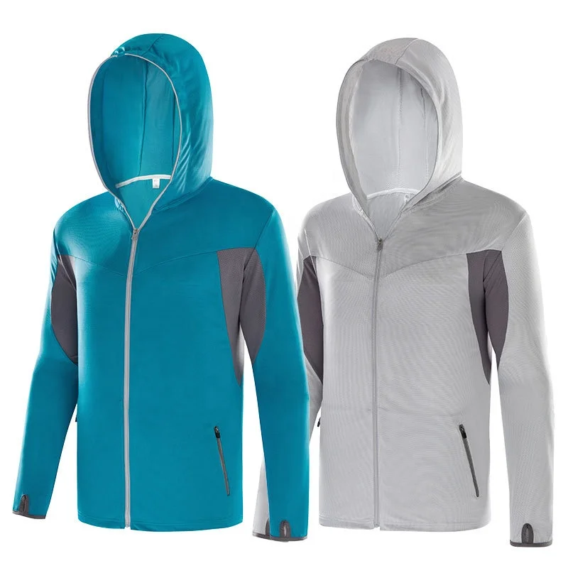 Breathable Quick-dry Fishing Shirts Long Sleeve Hoodies Sun Protection UPF 50+ UV Men T-shirt