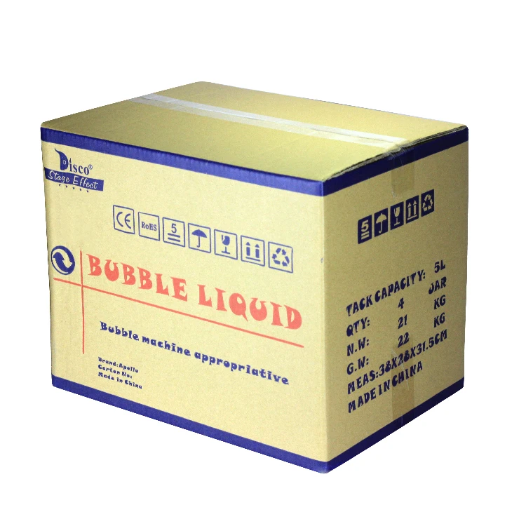 High quality concentrated 5L bubble liquid fluid solution oil for stage party events disco bubble fog machine