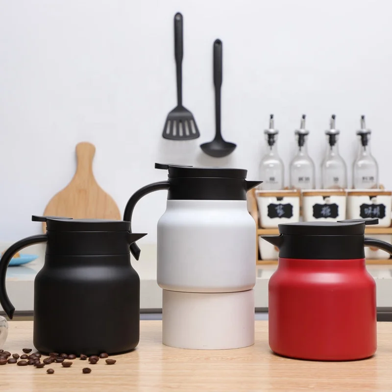 Thermo Flask Insulation Pot Home Kettle Coffee Thermos Mug Grip Teapot Vacuum Cup Water Bottle 304 Stainless Steel 800ml