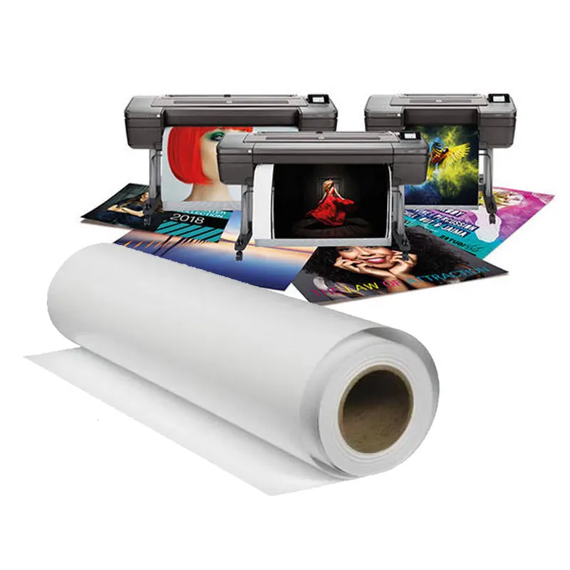 Aqueous high quality 320gsm polyester inkjet canvas roll glossy pigment ink