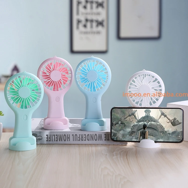 Factory Price USB Mini Handheld Fan 3 Wind Gears Power Portable Cooling Convenient & quiet Students Office Cute Small Fans