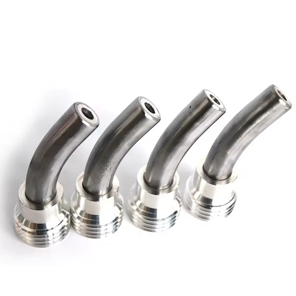 45 Degree Angle Nozzle With 50mm Coarse Thread Boron Carbide Banana Nozzles