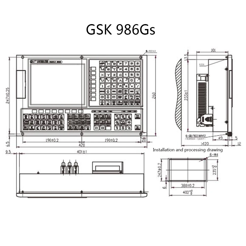 GSK 986G/GSK 986Gs CNC system of grinding machine