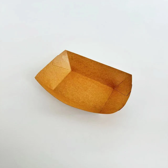 13oz paper boat tray disposable paper food tray takeaway