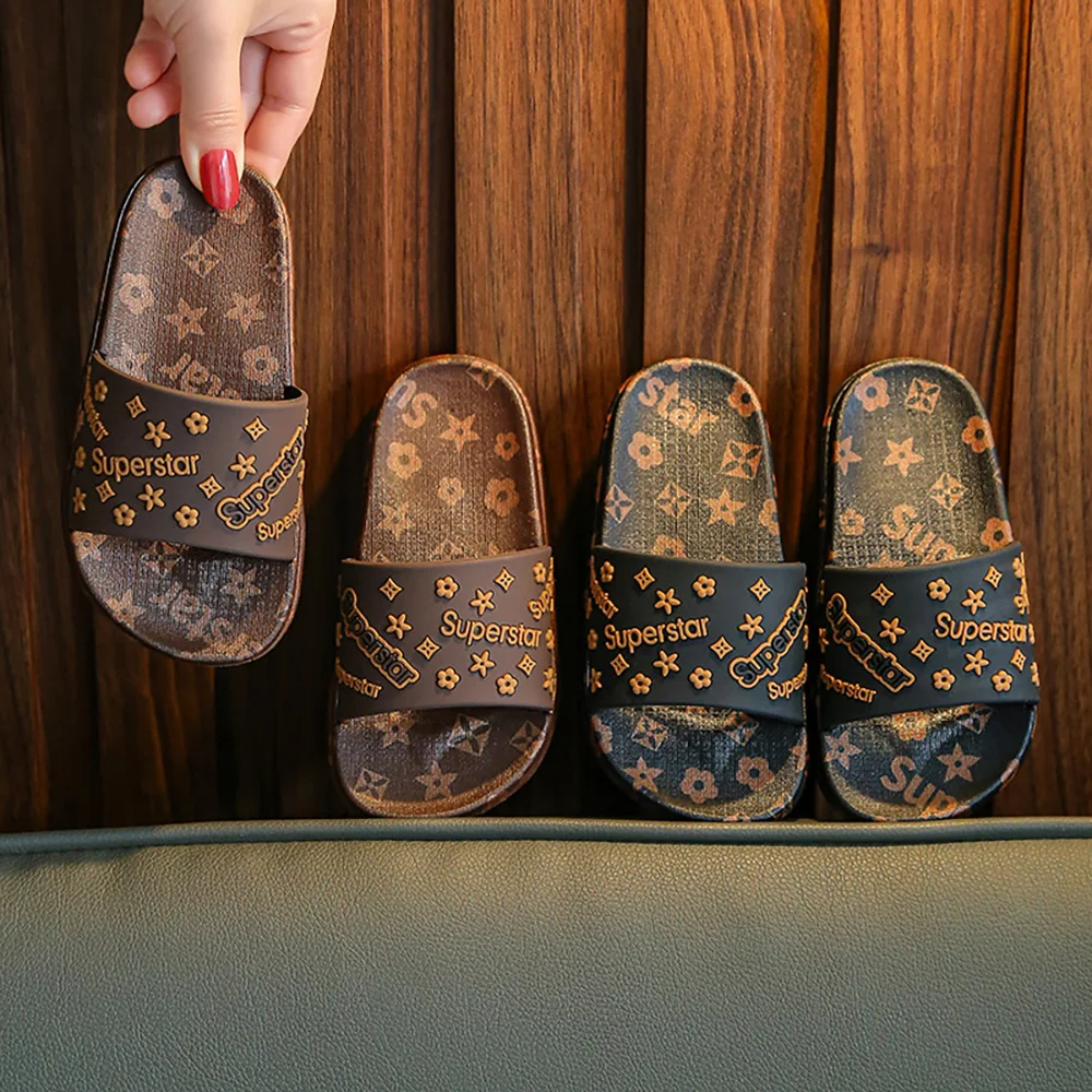 
Hot Sale Children Cartoon Boy Girls Shoes PVC Funny Slippers For Kid 