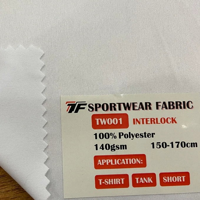 Interlock  weft  knit  textile