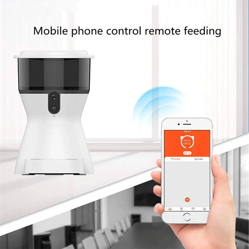 4L Smart Timer Wifi Camera Voice Interaction Automatic Pet Feeder Machine Intelligent Timer Pet Feeder Automatic With Camera