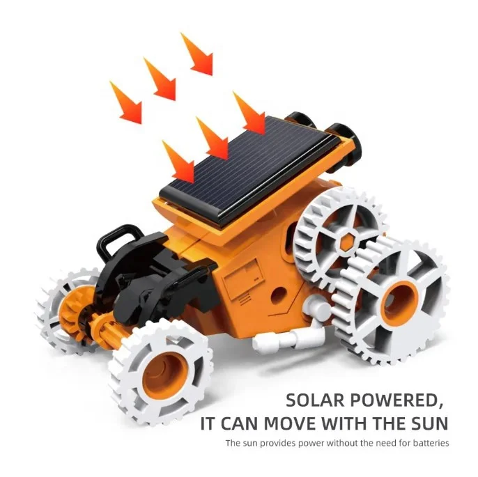 7 In 1 STEM Solar Robot Toy Green Energy Learning Experiment Kit Diy Take Apart Assembly Science Creative Robot For Kids