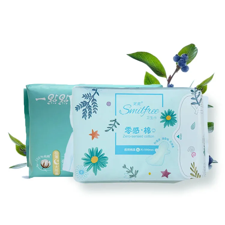 Customized ultra thin and super absorption lady sanitary napkin pad made in china