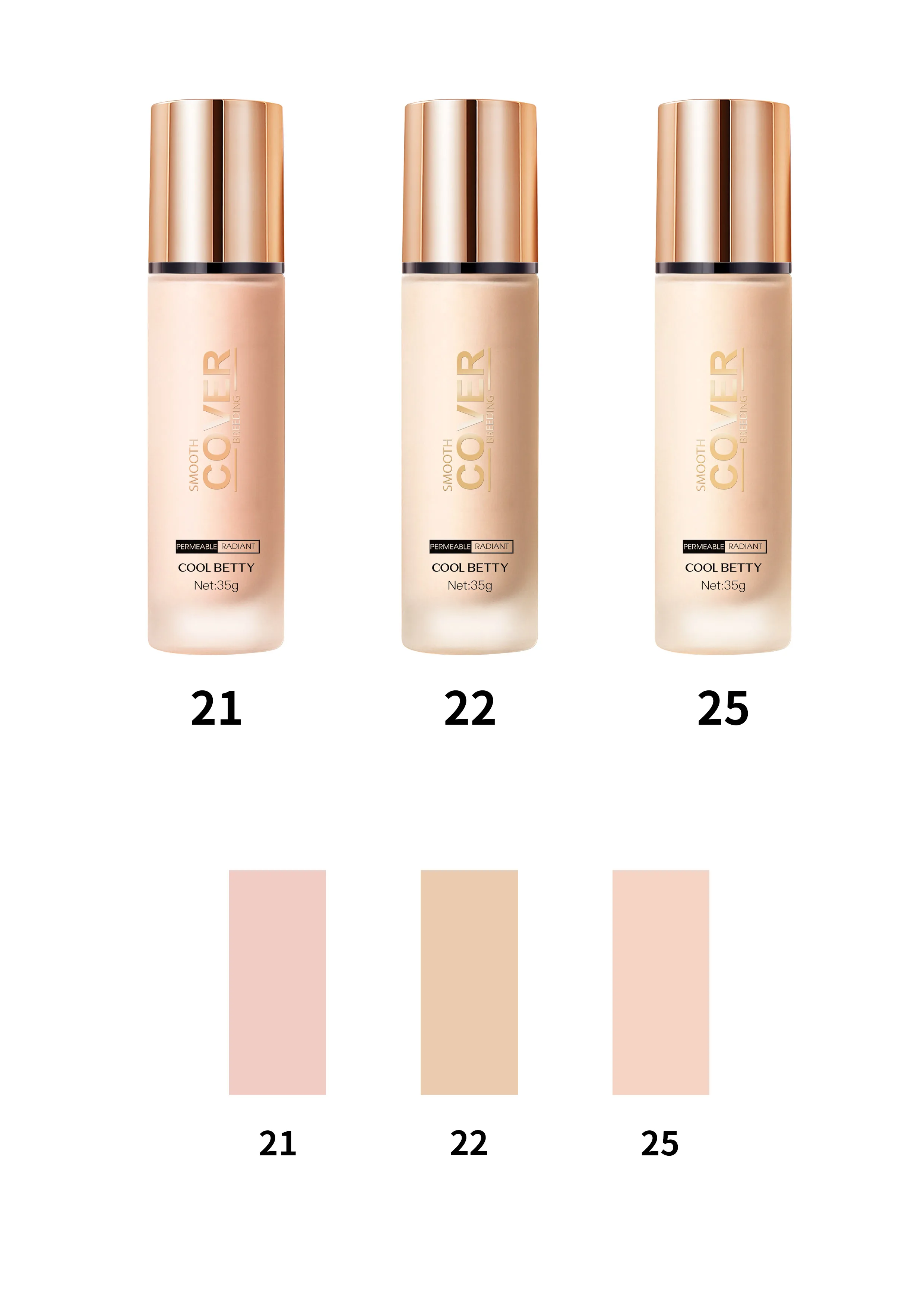 Wholesale No Logo Luxury Bottle OEM powder bulk Foundation Private Label Hydrating Waterproof Makeup Liquid Foundation