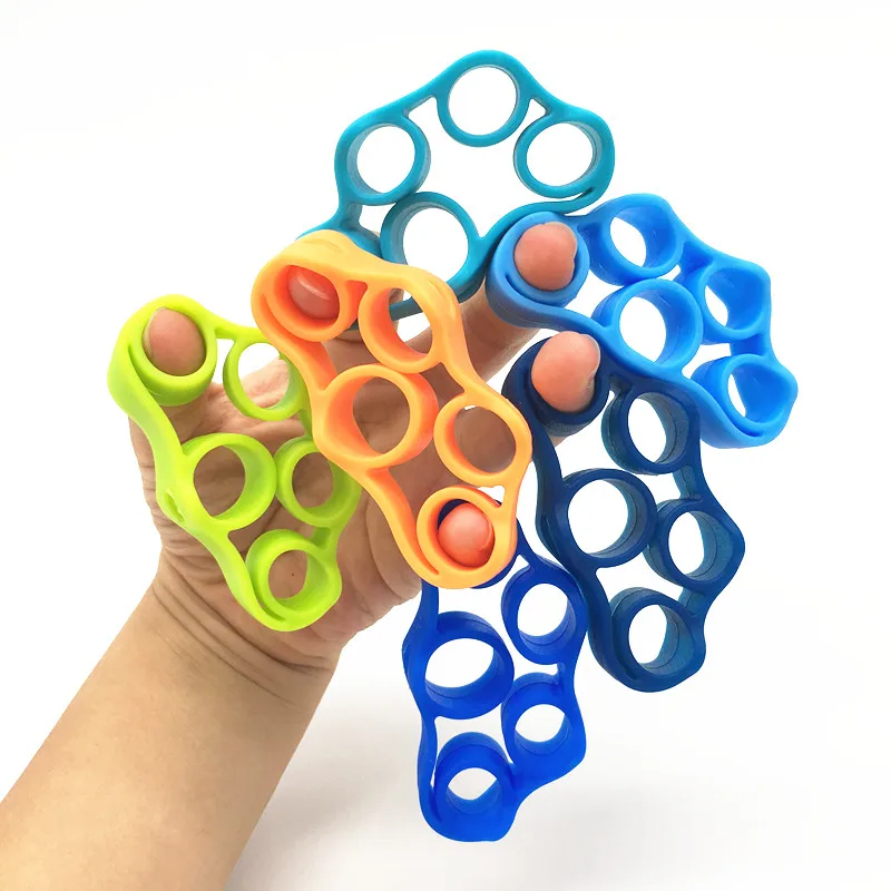 Silicone Hand Resistance Bands Finger Stretcher Hand Extensor Exerciser Finger Grip