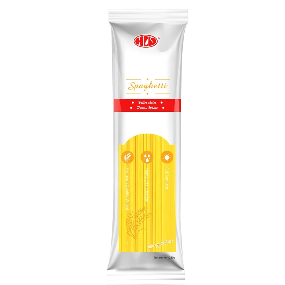 HLV Pasta Supplier 250g for per pack Spaghetti Durum Wheat Semolina Dry Pasta Italian Bulk Pasta