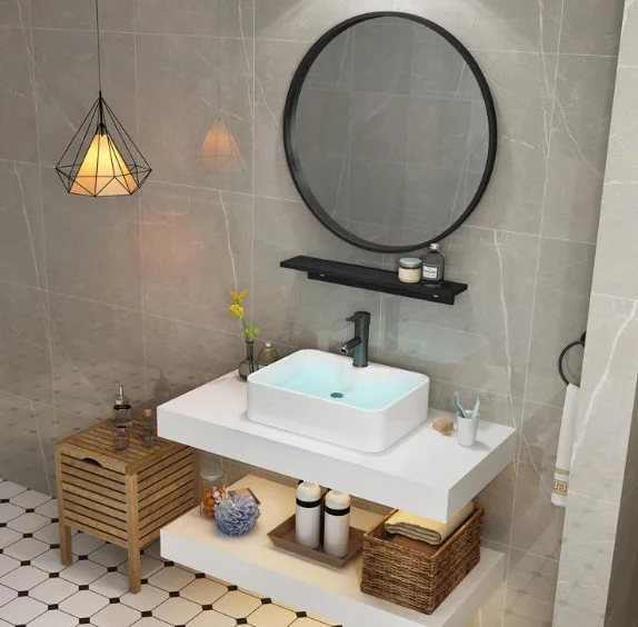 Marble Bathroom Cabinet Small Unit Nordic Face Wash  Basin Bathroom Cabinet Combination Toilet Washing Table Basin