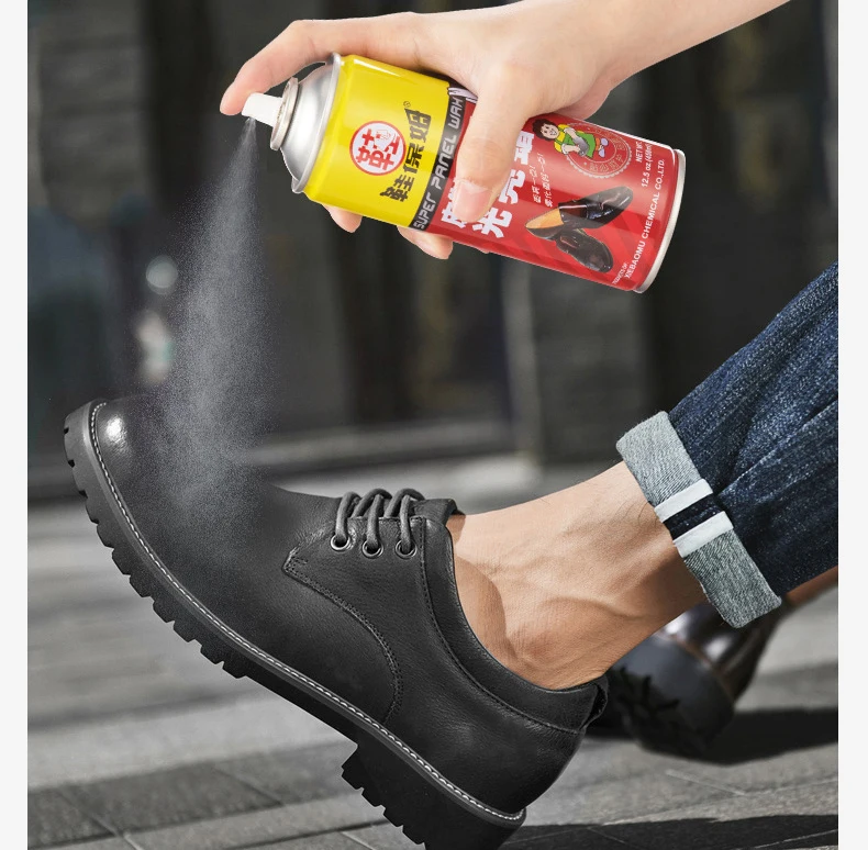 Black leather black speed bright shoe polish shoe cream polish shoe polish spray