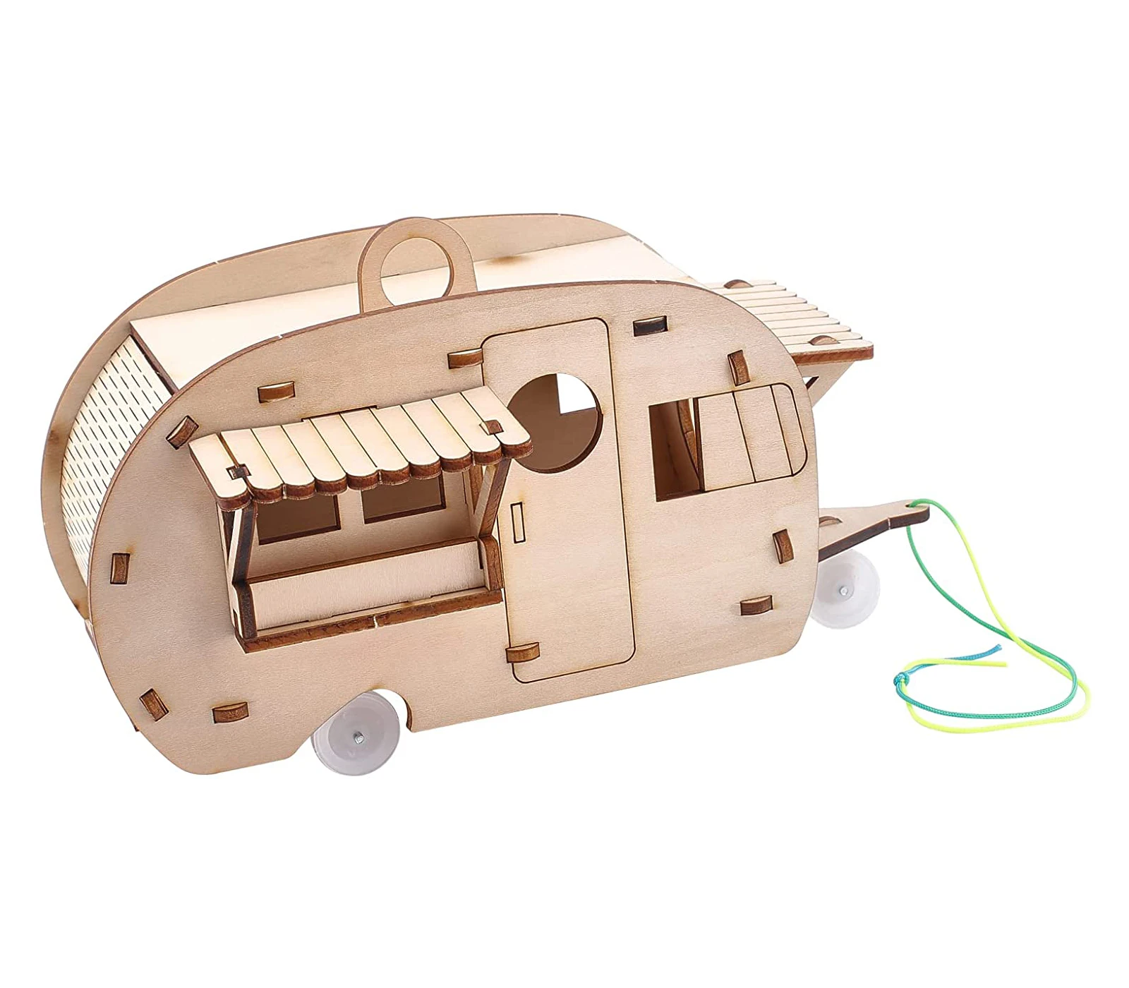 DIY Bird House Camper Bird House Kit Wooden Birdhouses Set Grocery Store Design Educational Construction Wood Model Stem toys