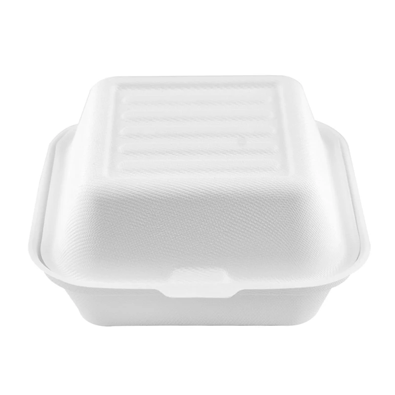 Biodegradable Compostable Eco Sugarcane Bagasse Fast Food Paper Containers