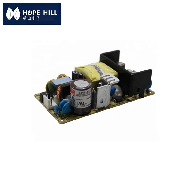 Магнетронный источник питания 45 Вт, 24 В, Meanwell, открытая рамка, SMPS EPS-45-24