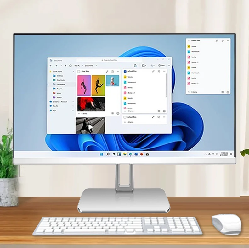 23.8  inch Factory Price All in One PC Core I9 2nd Generations 512GB 1TB I5 I7 Office Desktop Computer for Business Home Office