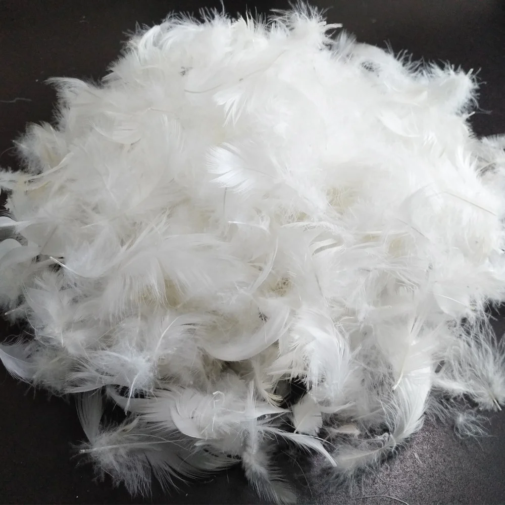 
90/10 washed white duck feather down for pillow 