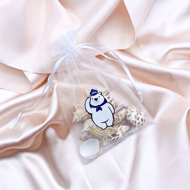 small packaging organza drawstring bags custom logo wholesale 9x12 for party/ gift /jewelry