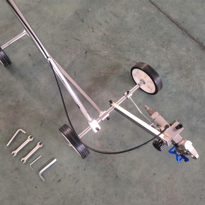 Side striper convenient portable road line marking spray gun ruling machine