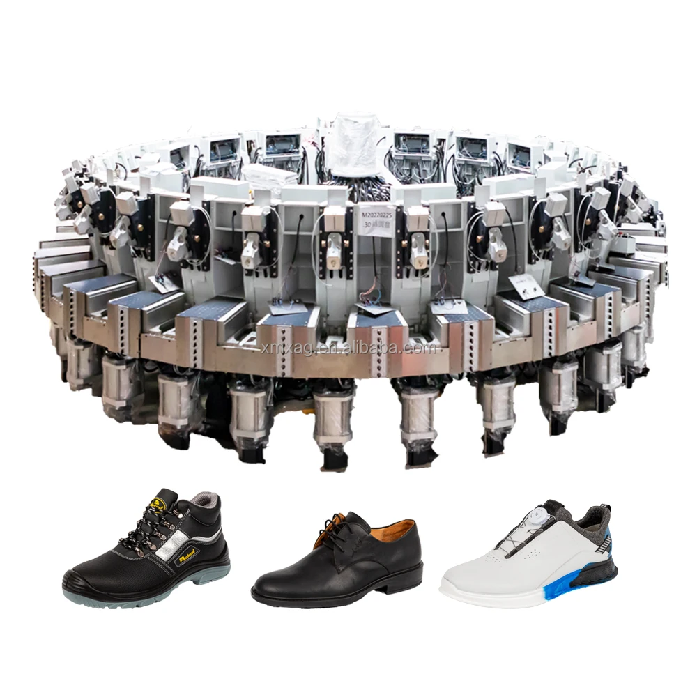 6/8/12/24/30 Stations  PU TPU Rubber Shoes Making Injection Machine for safety shoe leather shoe