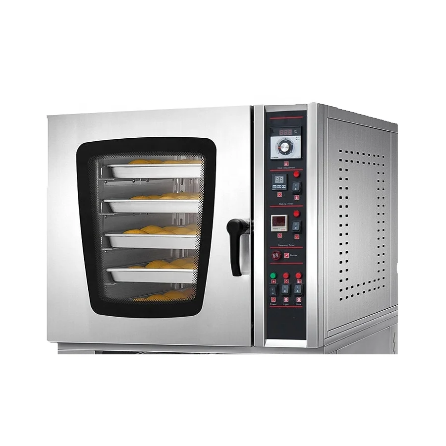 5 Layers commercial bakery equipment baking convection deck oven with steam
