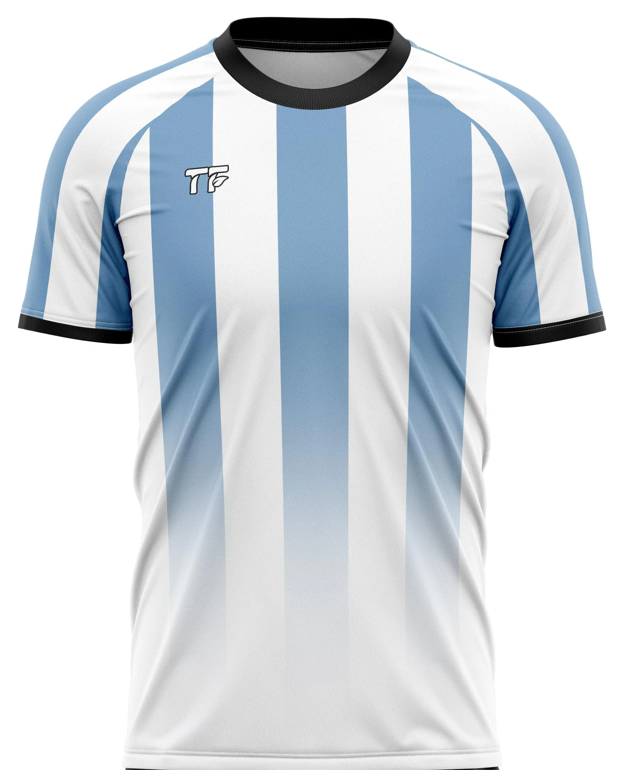 TF Custom Striped Football Jersey Design Sublimation Argentina Football Team Jersey Quick Drying Jersey Shirt 2024-2025