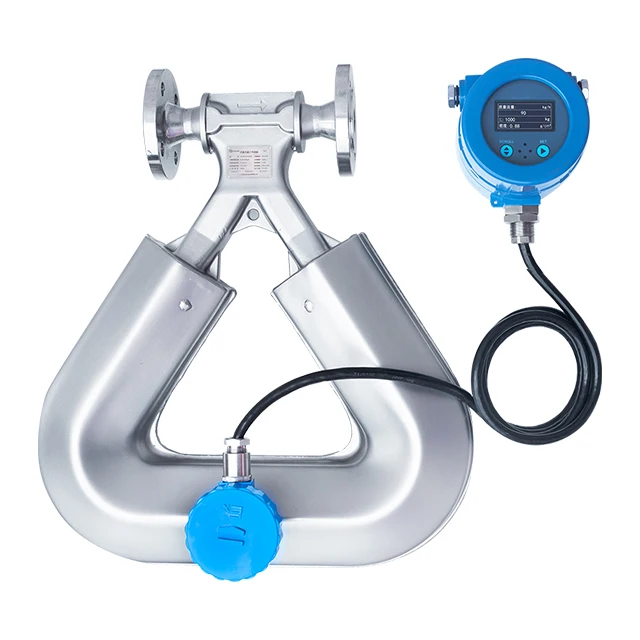 Coriolis force mass flow meters with 4-20mA Output Coriolis mass flow meter Oil flowmeter