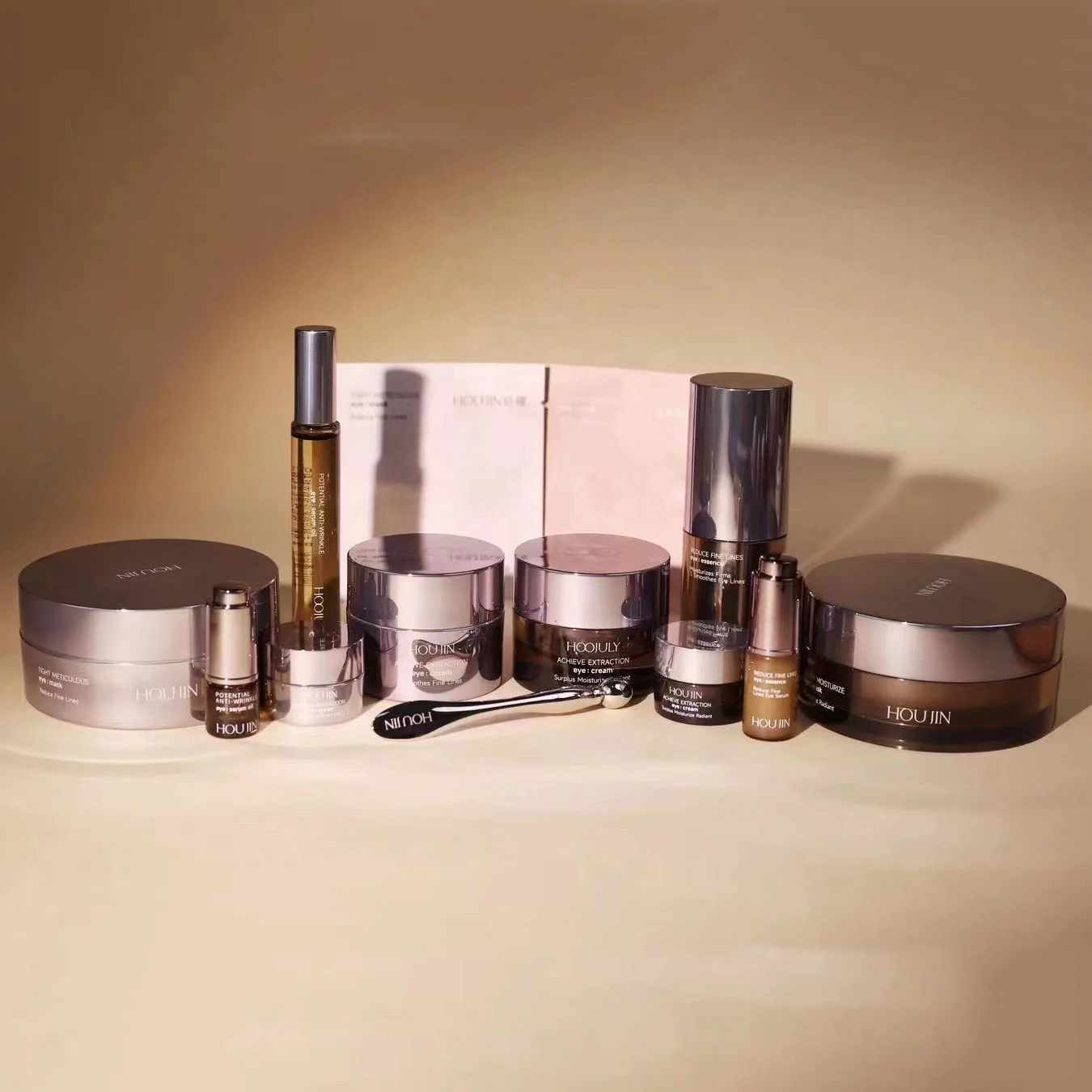 HOUJIN 7 Days Effective Hibiscus Flower Lighten Eye Skin Fine Lines Wrinkle Natural Firming Under Eye Serum 20ml