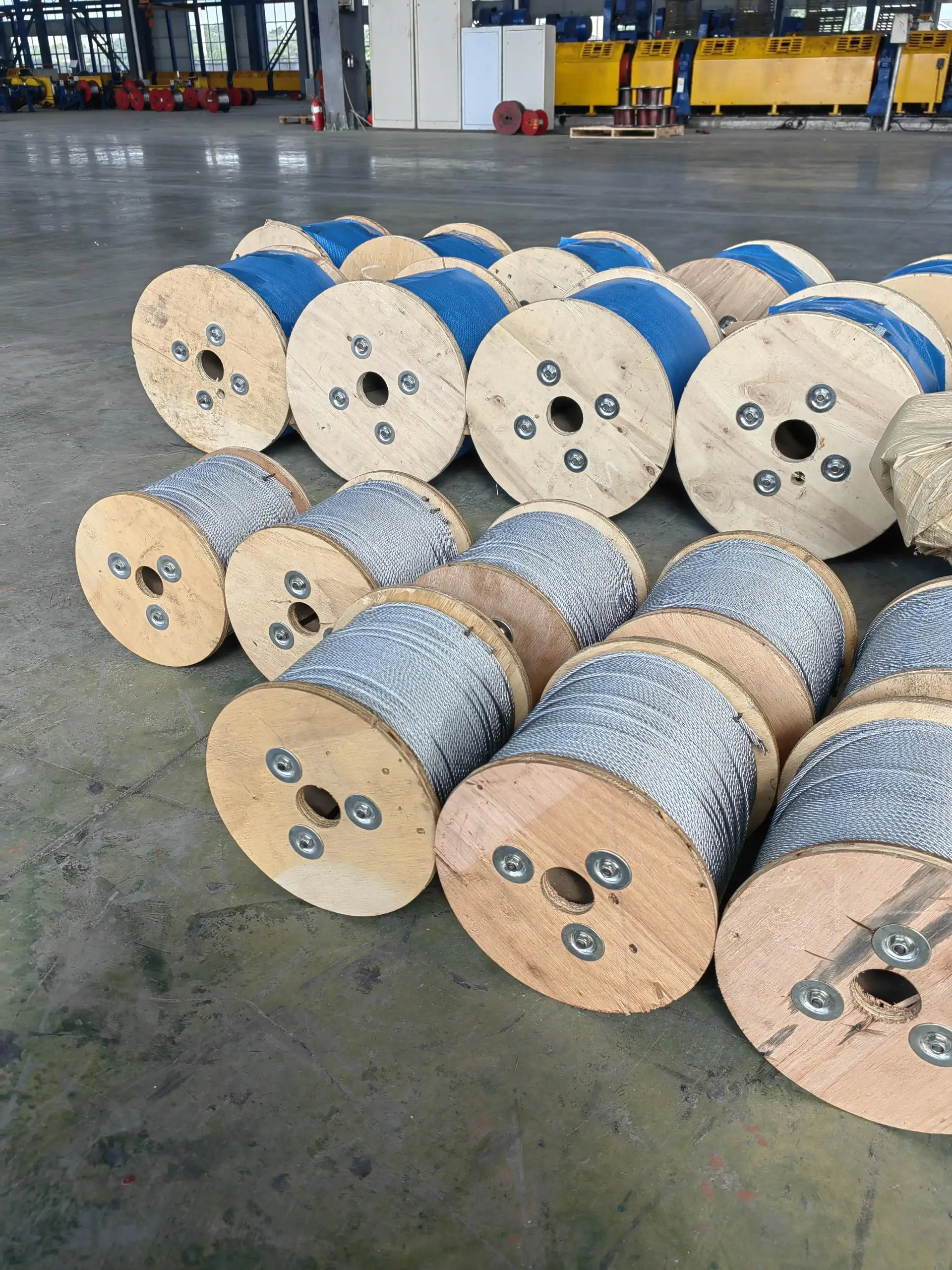 4mm 5mm 6x7+PP Steel Wire Rope Hot Dipped Galvanized