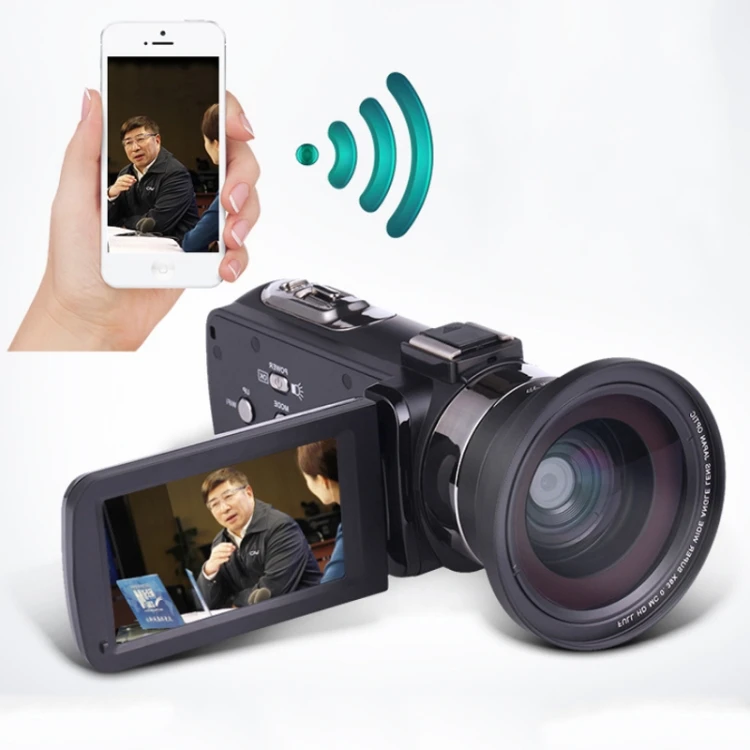 Цифровая камера 4k видеокамера Vlog с широкоугольным объективом для Youtube цифровой видеорегистратор 48mp Wi-Fi