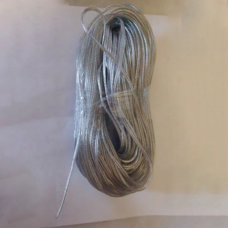 DIY Transparent 0.2P Power Cord Cable Silver Extension Welding Electric Wires connectors for custom 12V Neon Sign Soldering