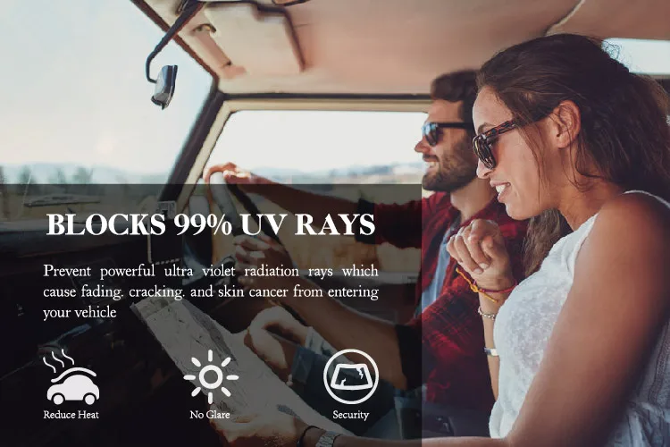 JuaraTech SRC Variable Transparency Mirror Car Window Film Tint