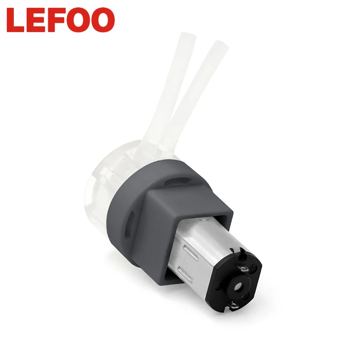 LEFOO DC brushed gear motor Small Peristaltic Water Pump Mini Electric Peristaltic Metering Pump