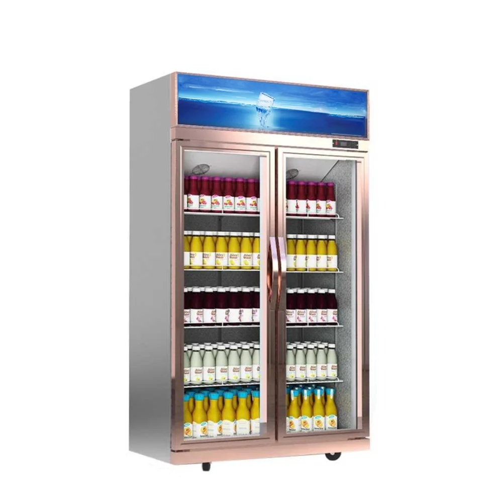 Highbright  Supermarket Fridge Multi Type Plug-in Glass Door R290 Refrigerant Open Chiller
