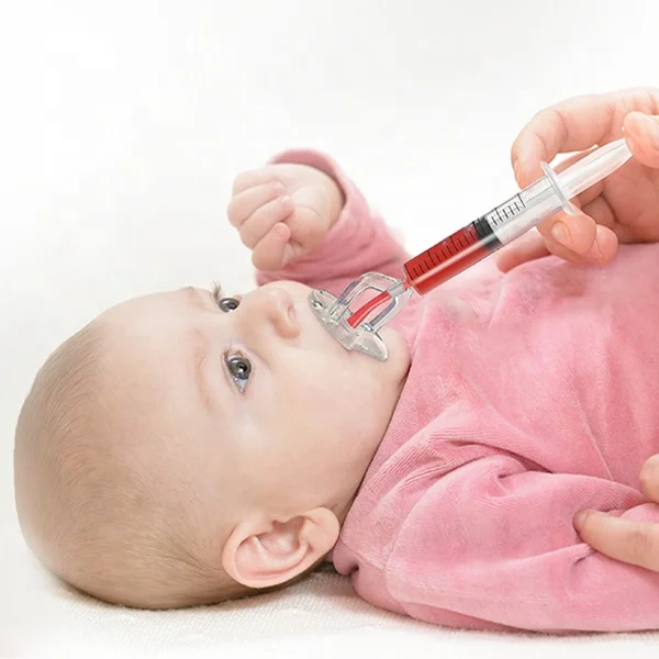 New 10ml Syringe Pacifier Silicone Baby Medicine Feeding Set Baby Feeder