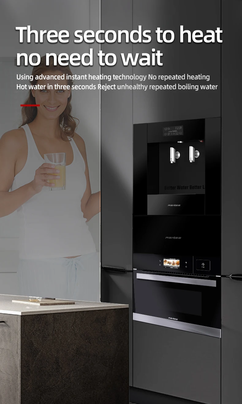 ASIKEE instant hot household water purifier embedded tap water filtration direct drink heating integrated machine