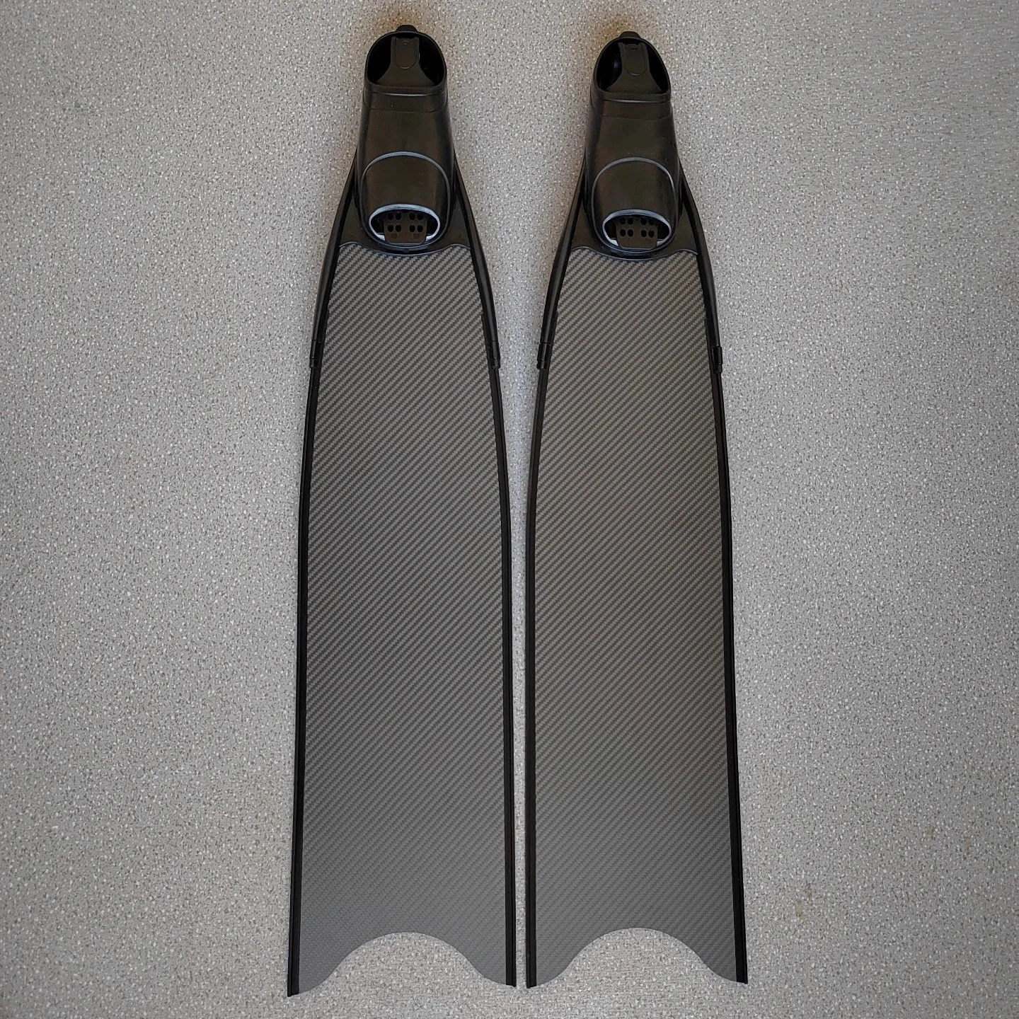 Soft Middle Hard carbon fiber fins freediving spearfishing long blades foot pocket free scuba swimming fins