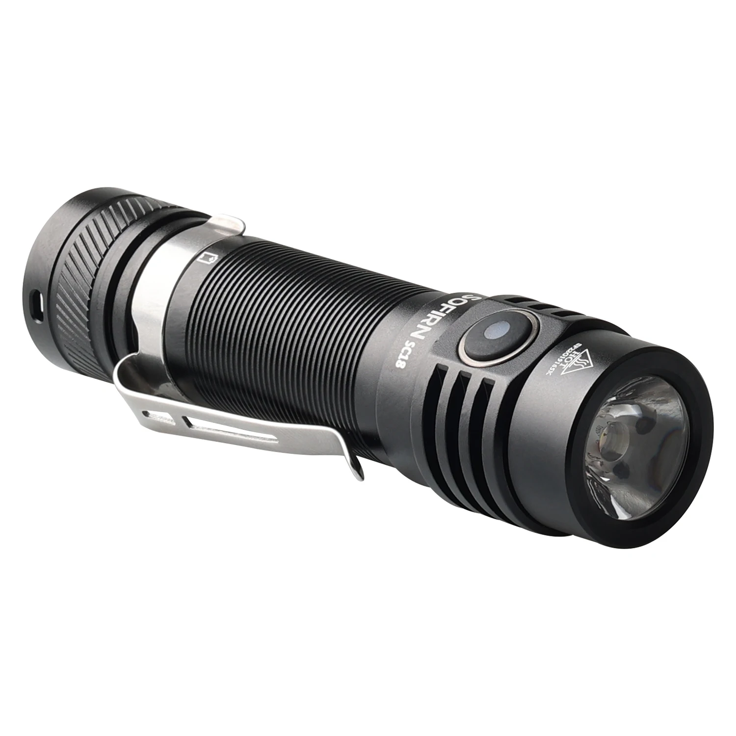 Enhanced Color Rendering 1800 High Lumen Super Bright Pocket Light Long Runtime EDC Small Rechargeable Flashlight