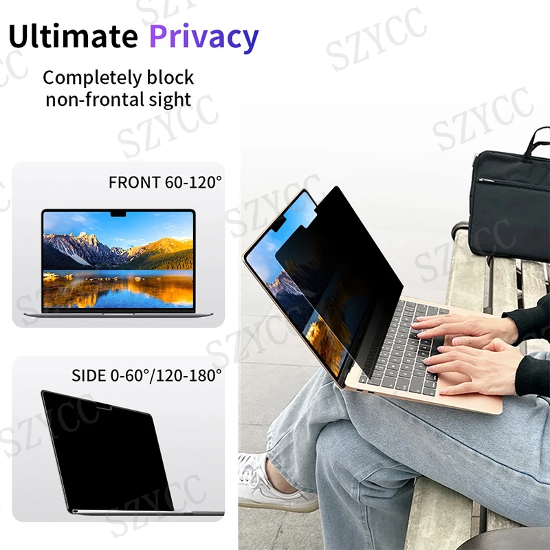 Фильтр конфиденциальности ноутбука Для Macbook Air 13 6 Антибликовая Защитная пленка для экрана с защитой от