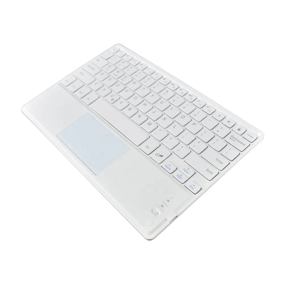 Bluetooth TouchPad Keyboard Ultra slim Portable x-structure Rechargeable wireless keyboard for Tablets Mobile phone