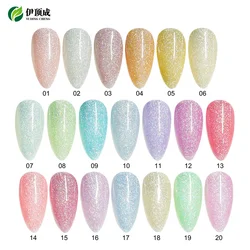 hot sale china factory supplier wholesale popular  nail art HOLOGRAPHIC DISCO   gel nail polish