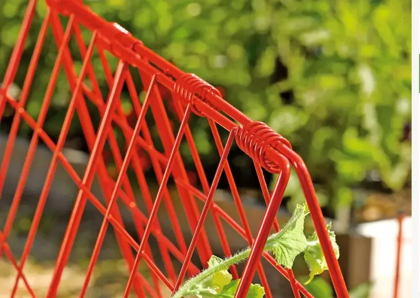Large Cucumber Trellis metal  iron welded panels  A-Frame Garden plant Trellises
