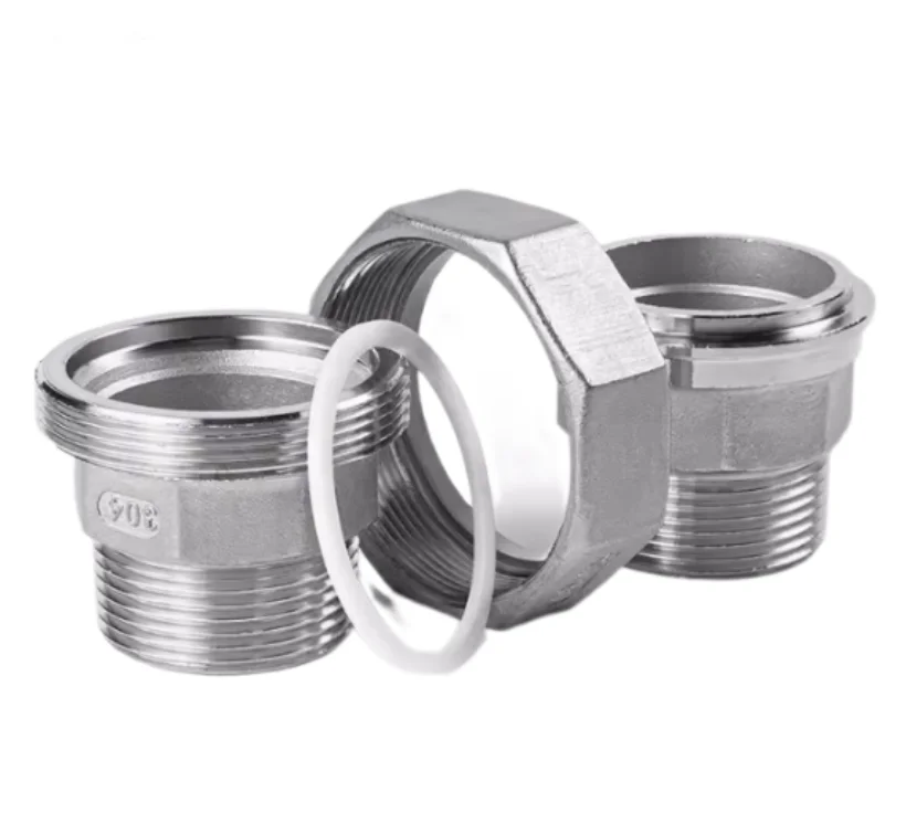 304 stainless steel jst connector DN8-100 male thread circular connectors outer wire joint Pneumatic Componen quick connector